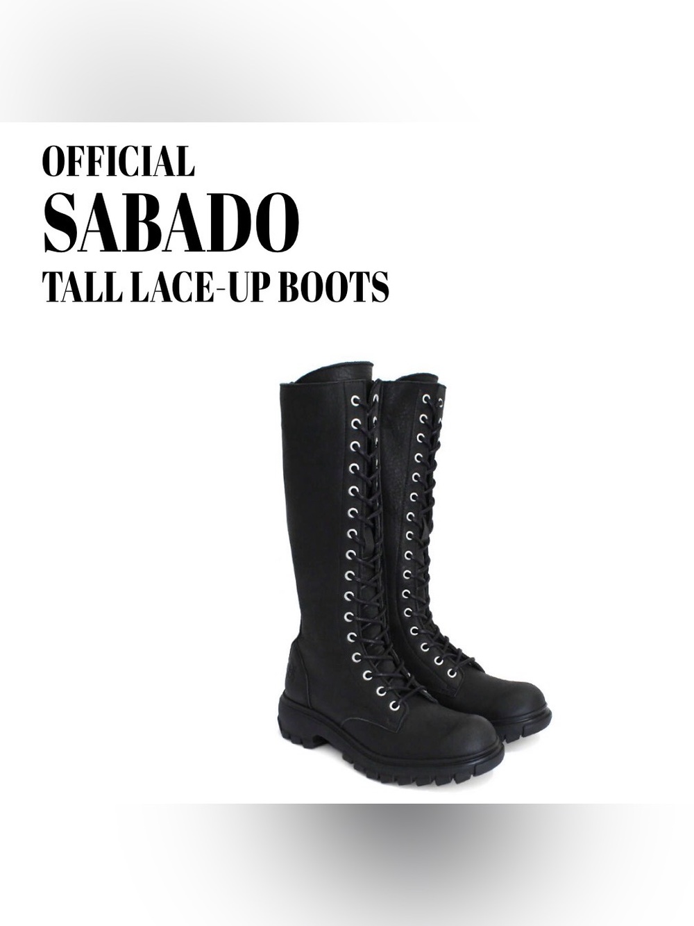 Fluevog NEW IN BOX Official Sábado tall black lace-up/zip leather boot - W11/M9